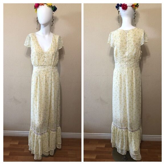 First Monday Floral Maxi Dress Size Small - Picture 1 of 12